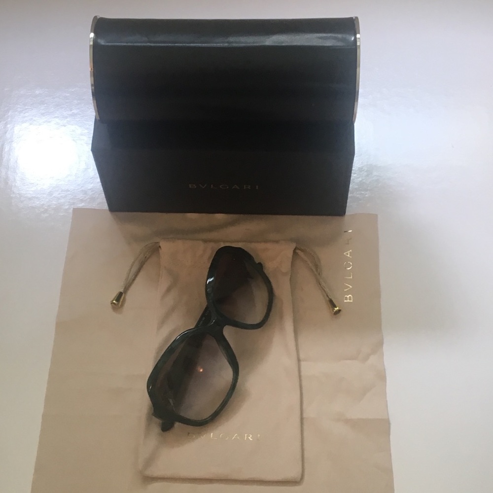 Bulgari 8124B Teal gradient lens sunglasses - Picture 9 of 12
